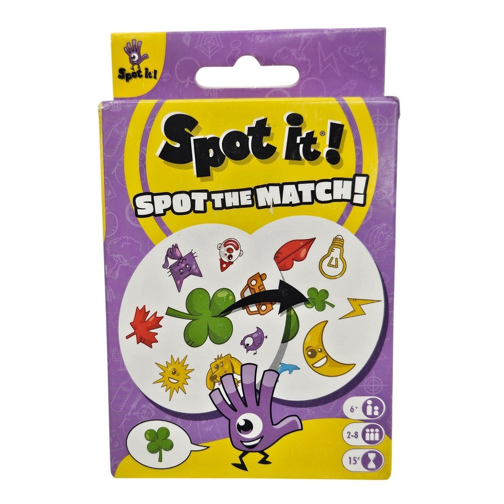Asmodee Spot it! Spot the Match Card Game 5-in-1 Family Party Game SP104‎ New